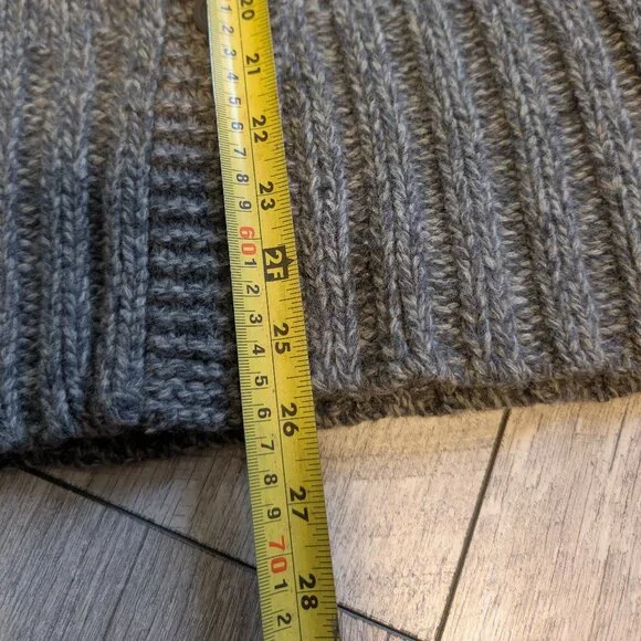 Gray Marled Wool Blend Cardigan Shawl Collar American Eagle | M Minimalist Cozy - Picture 11 of 11